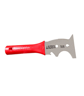 80 mm Kırmızı Çok Amaçlı Spatula Paslanmaz